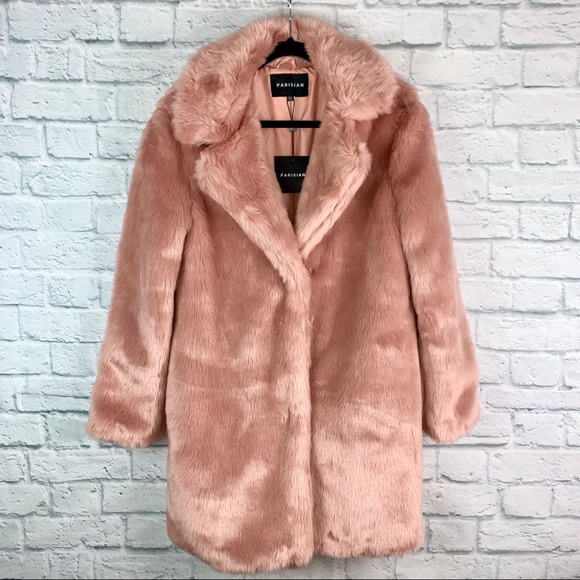 🎀Frenchy Light Pink Vegan Faux Fur Coat🎀 - Picture 9 of 9